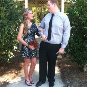 One sleeved prom dress